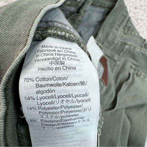 MADEWELL 9" High Rise Skinny Jeans: Garment-Dyed Button-Front stretchy soft 27 - Picture 6 of 13